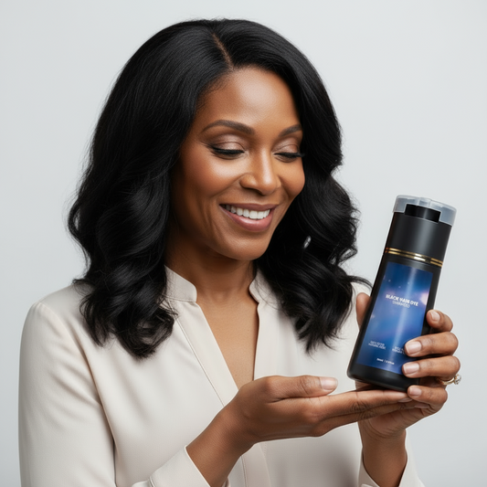 Shampoing jeunesse – Cheveux et Barbe Noirs Instantanément