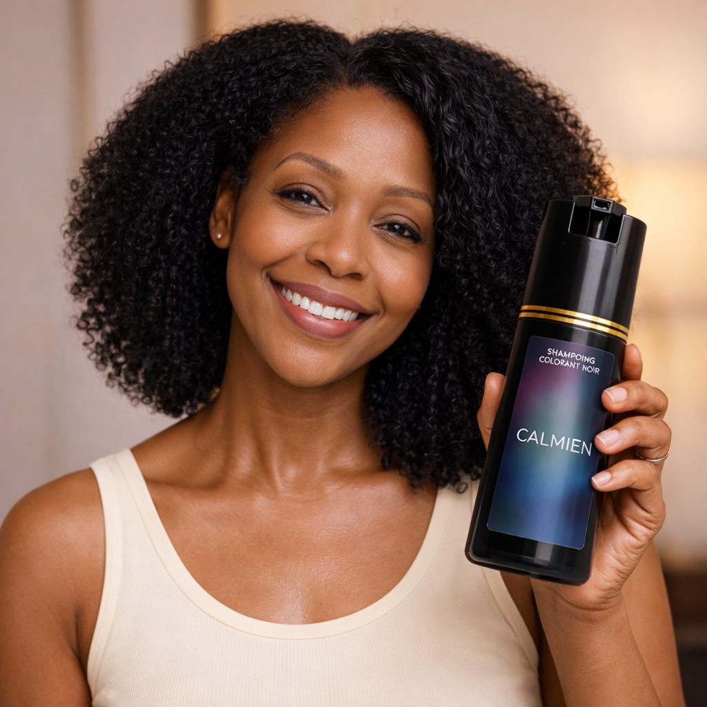 Shampoing  jeunesse – Cheveux et Barbe Noirs Instantanément