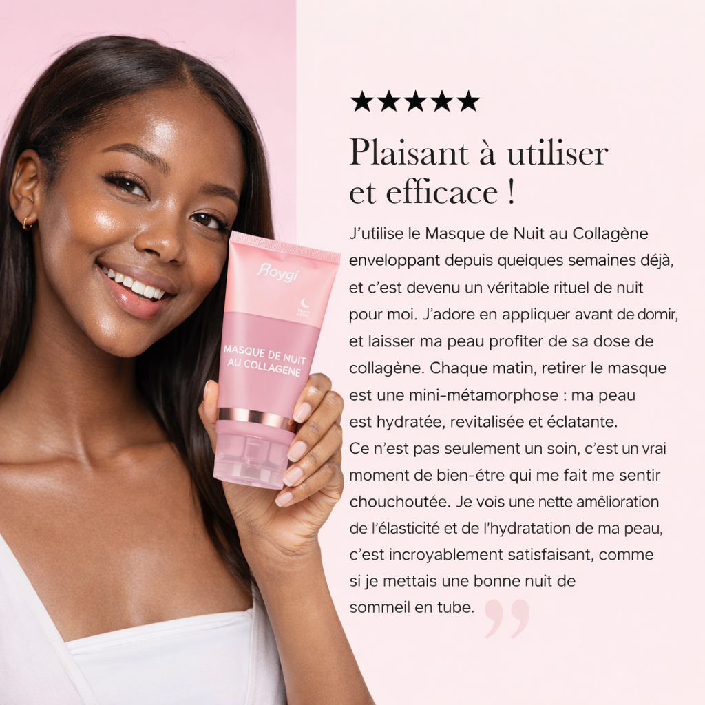 Masque de Nuit au Collagène – Hydratation, Fermeté & Éclat Intense